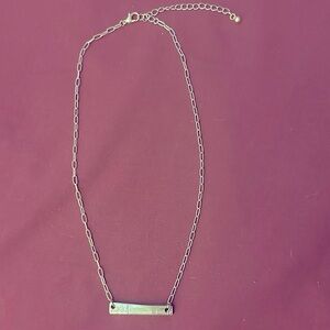 Handmade silver spoon necklace